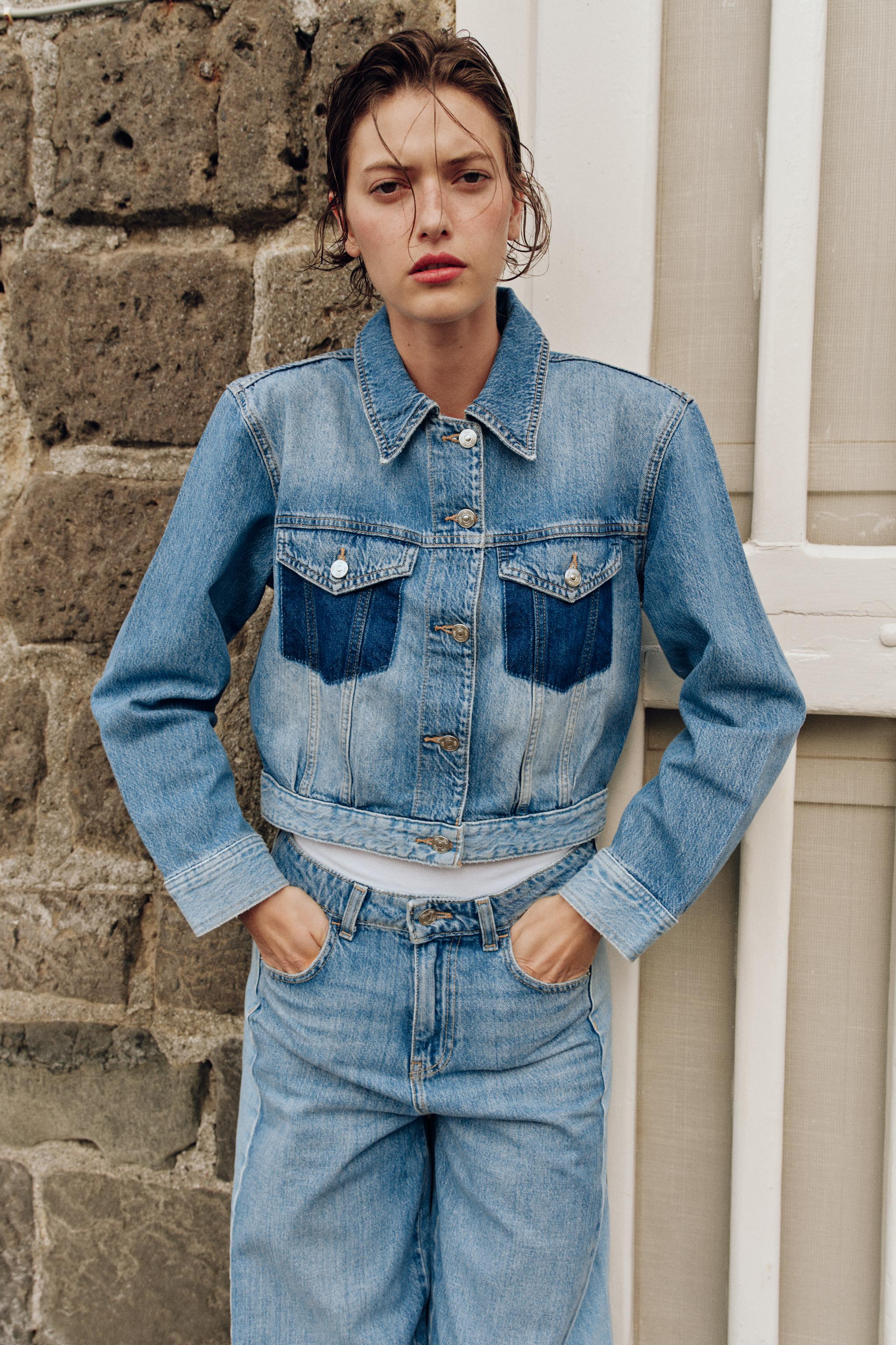 BLOUSAON Z1975 COURT EN DENIM ASSOCIÉ